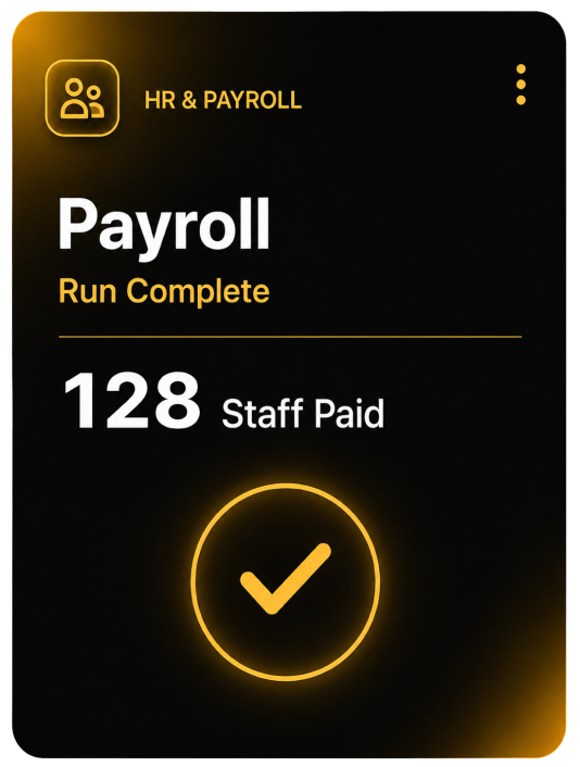 ERP HR and Payroll module preview